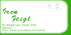 iren feigl business card